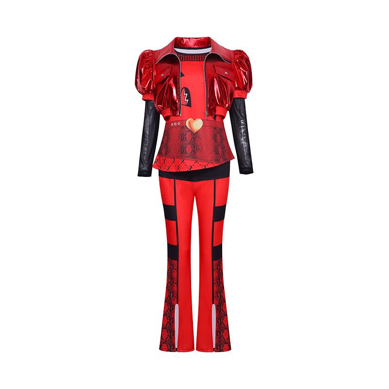 

Anime Movie Descendants 4 Red Cosplay Costume The Rise Of Red Accion Halloween Disguise Party Dress Up Suit For Woman 3XL бежевый