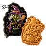 Halloween Cookie Cutters for Pastry Mini Pie Press Mold, Hand Cutter Holiday Baking, Molds Baking Party DIY Dessert Tool, Non-Stick Mold Kids Kitchen