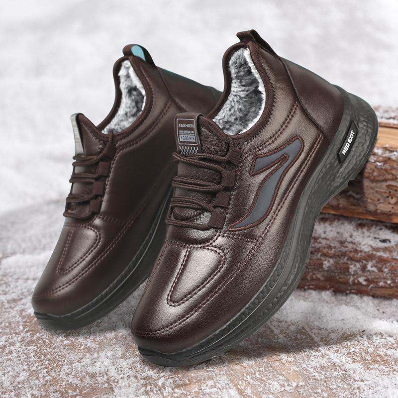 Winter Casual Snow Boots Plus Velvet Thick Warm Dad Shoes Cotton Boots