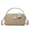Leather women's bag new women's fashion one-shoulder messenger handbag first layer cowhide small square bag