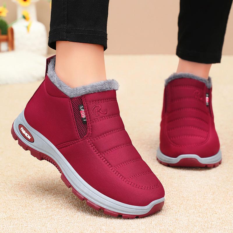 Waterproof Winter Boots for Women 2025 New Plush Snow Boots Women Ankle Boots Warm Black Couple Cotton Couples Platform Shoes