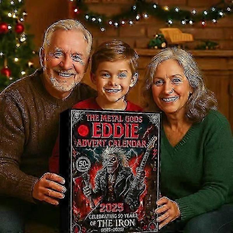 Eddie Julekalender 24 Dager Jul Band Anheng Nedtellingskalender Musikktema Høytidsdekor