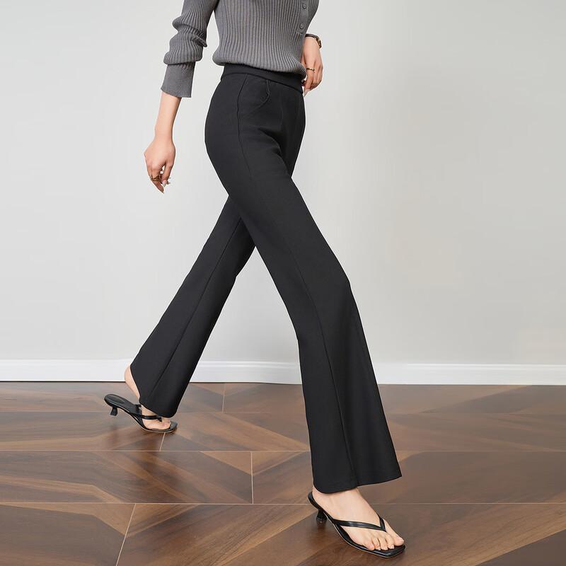 Demana Women's Tall Fit Spring Relaxed Flared Casual Pants