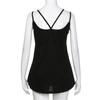 Women Casual V Neck Sleeveless Backless Blouse Tank Tops Clothes