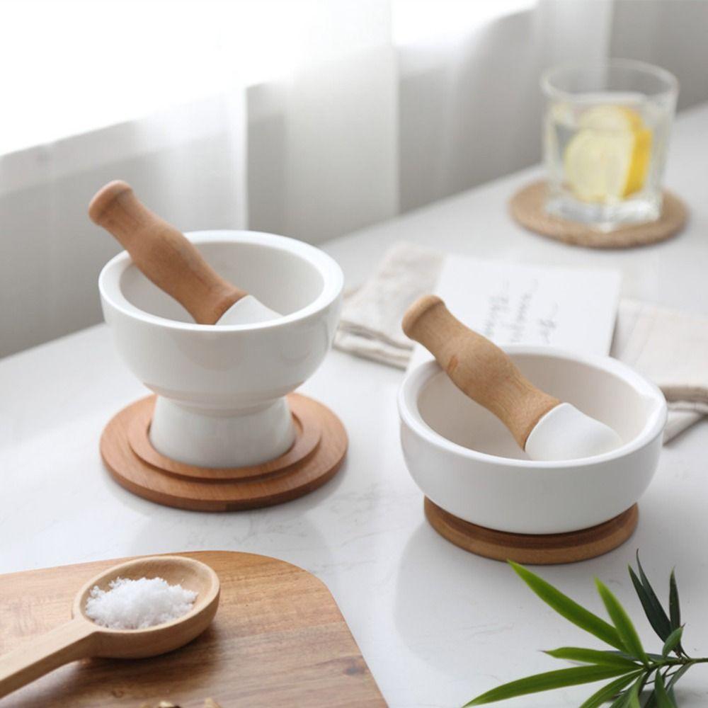 Ginger Spice Grinder Manual Crusher Pepper Masher Mortar Grinding Tools Pestle