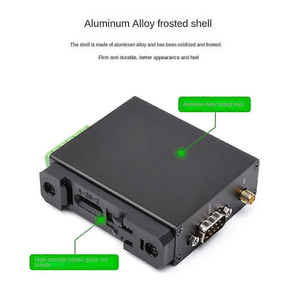 Sx1262-lora-dtu-hf 850-930mhz Guide Rail Lora Data Transmission Terminal Dtu Rs232/rs485/rs422 To