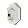 Octagonal Wall Mounting Kit 1/2 Inch For Vertical Siding Outdoor White Plastic Lamp Installation Base Home Garden Tool