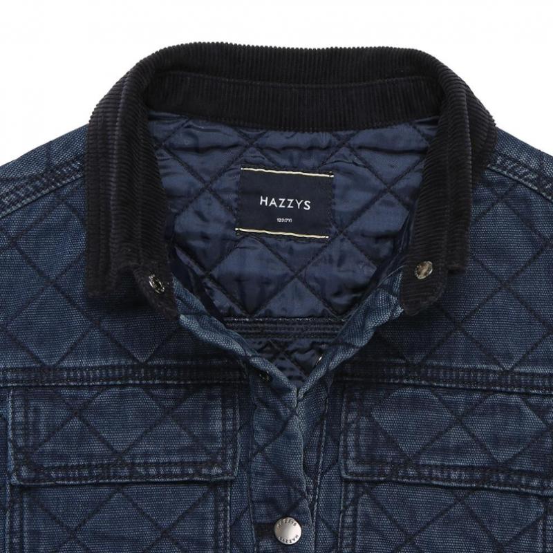 Hazzys Kids British Denim Quilting Jacket  Hsf12db58m Bu 