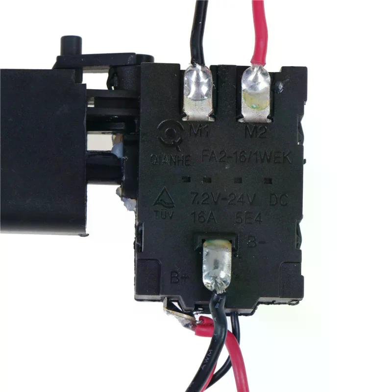 DC 7.2-24V Electric Drill Dustproof Speed Control Push Button Trigger Switch E-Wrench Switchs Replacement Power Tool Accessories
