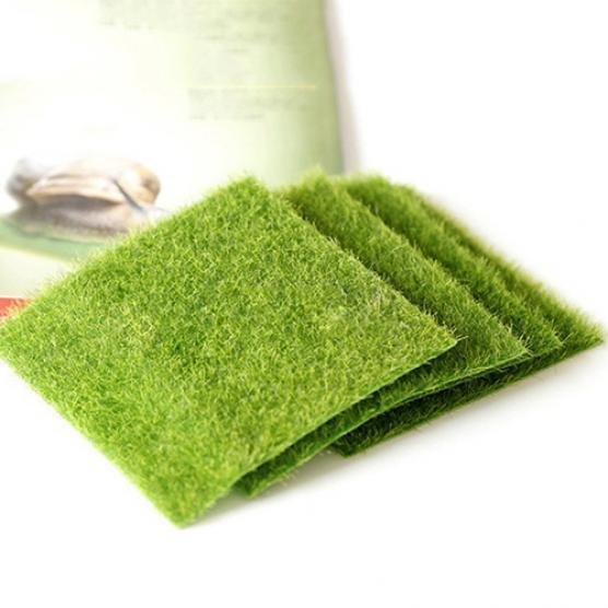 4 Quadrati Di Erba Finta 15,2 X 15,2 Cm – Artificiale Per Miniature, Case Delle Bambole, Terrari E Progetti Fai Da Te - 5