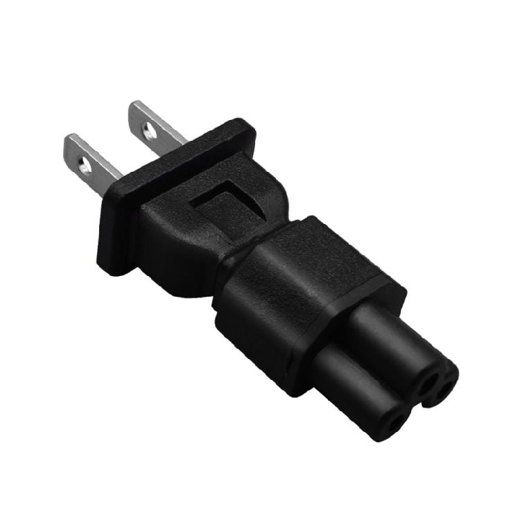 US 2pin Male Plugs to IEC 320 C5/C7 Adapter Cable US Power Adaptor Plugs