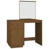 820090 vidaXL Dressing Table Honey Brown 95x50x134 Cm Solid Pine Wood