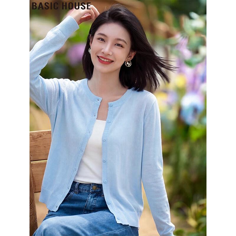

Basic House Women s Long Sleeve Knit Cardigan L
