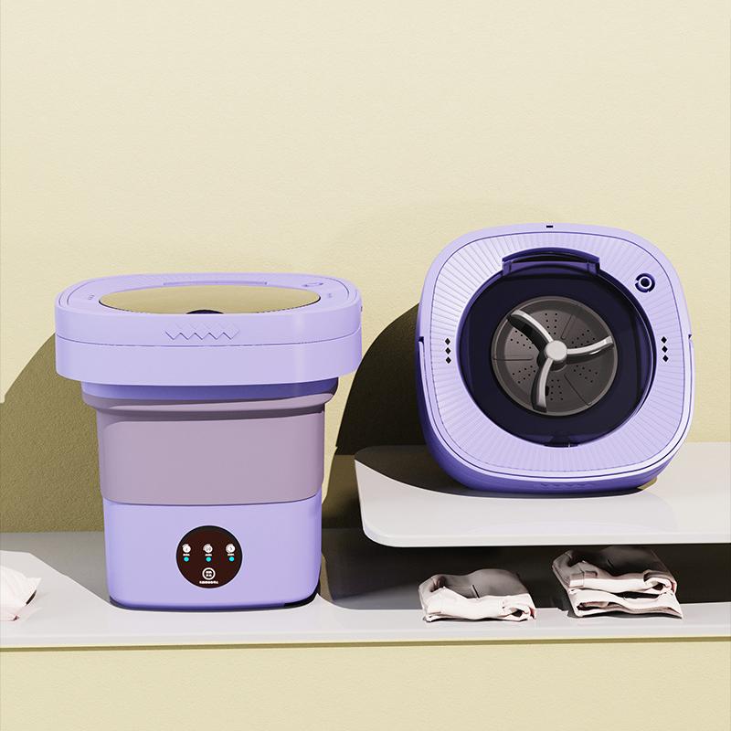 Mini mașină de spălat pliabilă lenjerie mică cu eluare prosop haine pentru bebeluși mașină de spălat spălat șosete artefact