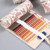 Pencil Roll Holder 36 Slots Canvas Large Capacity  Portable Pencil Wrap for Boys Girls