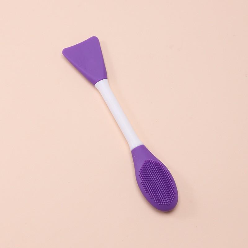 Dual-Head Silicone Facial Brush & Scraper - Deep-Cleaning Mask & Pore Cleanser