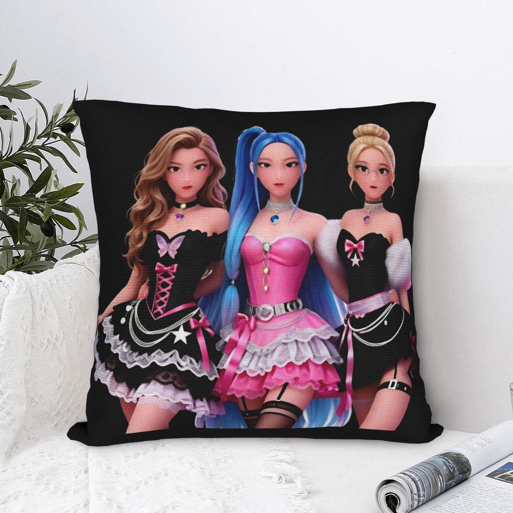 Cool K-pop-Inspired Printed Pillow Case Custom Pillow Cover For Living Room Sofa Vintage Pillowcases