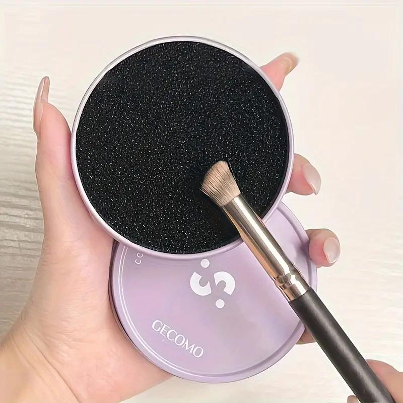 Brush Makeup Cleaner Color Removal Cleaner Sponge Quickly Easily Clean Makeup Brushes Powder Without Water Chemical Solutions