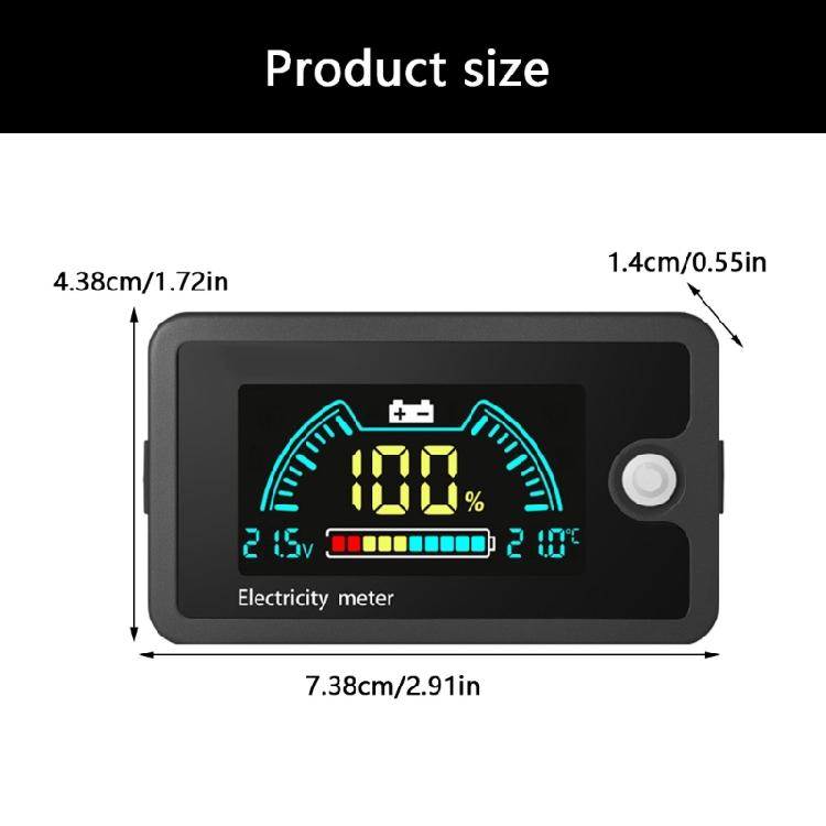 Two Wire Connection Universal Voltage Tester with Easy Installation Feature Digital Display for Motorcycles Power Tool