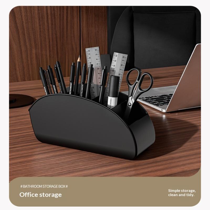 Multi Compartment Pen Holder Desk Organiser for Office Home School with Makeup Brush Storage Function and Space Saving