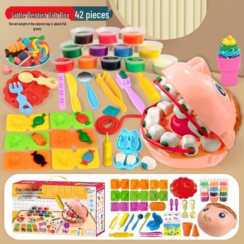 DIY Ice Cream Maker Clay Molds & Tools Set for Kids