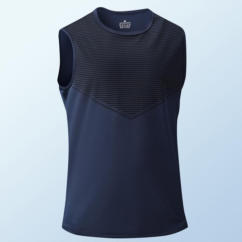 Gradient Gym Vest Men Outdoor Comprehensive Training Sleeveless T Shirts Men High Elasticity Sweat Absorbing Quick Dry Tank Tops