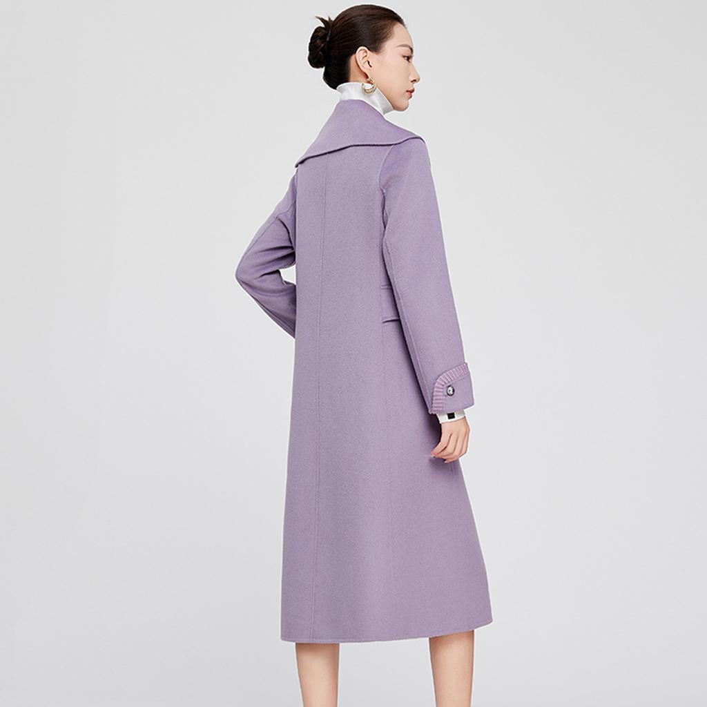 Sheep Wool Coat: Elegant Winter Temperament, Versatile for Commuting, Double-sided Woolen Women's Coat