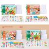 Wooden Tearing Book For Baby And Toddler Educational Play Toy For Early Learning