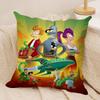 Anime F-Futurama B-Bender Cushion Cover Soft Plush Fabric Double-Sided Printed Sofa Cushion Cover For All Seasons Homedecor Gift