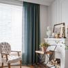 Bohemian Striped Cotton Linen Kitchen Curtain Semi-Sheer Dining Room Decor