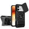KEYSION Magnetic Phone Case for HONOR 600 600 Pro 5G Slide Camera Protection Upright Kickstand 360° Ring Shockproof Back Cover