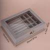 Große staubdichte Schmuckaufbewahrungs- und Präsentationsbox aus Acryl mit Schublade für Ohrringe