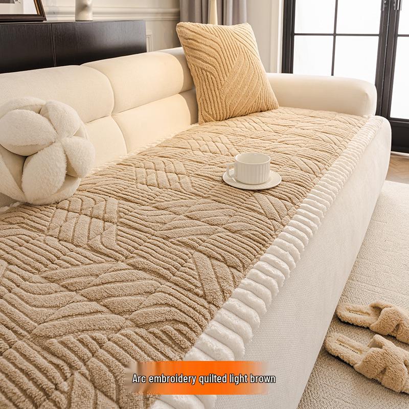 Plüsch-Fleece-Rutschfeste Sofakissen und Bezüge