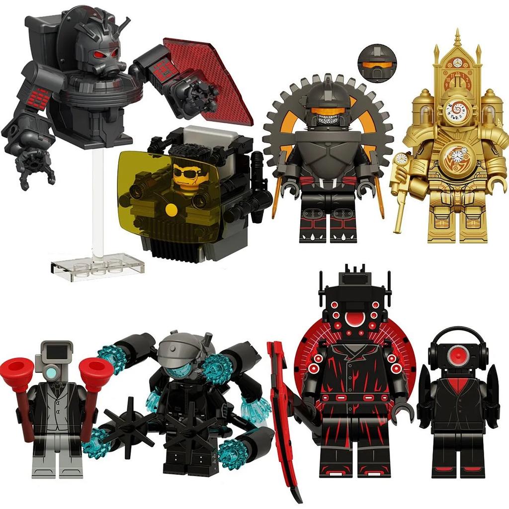 Toilet Man Building Block Toy Gift