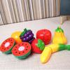 Children Simulated Cutting Play Toys Fruit Vegetable Cake Kids Pretend Play Parent-child Interaction Toy for Birthday Gift TMZ