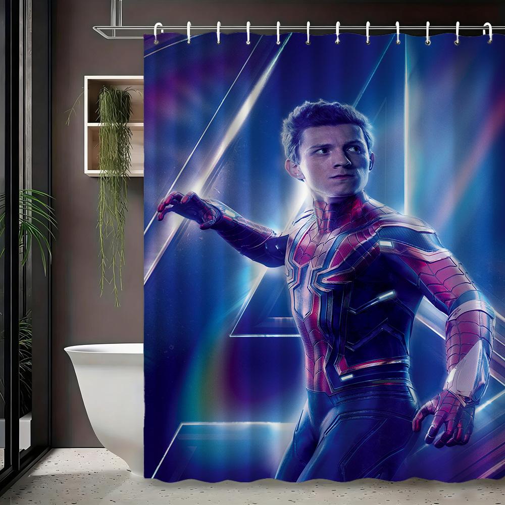 X-Men Team Black Suits Waterproof Shower Curtain For Superhero Bathroom Decor