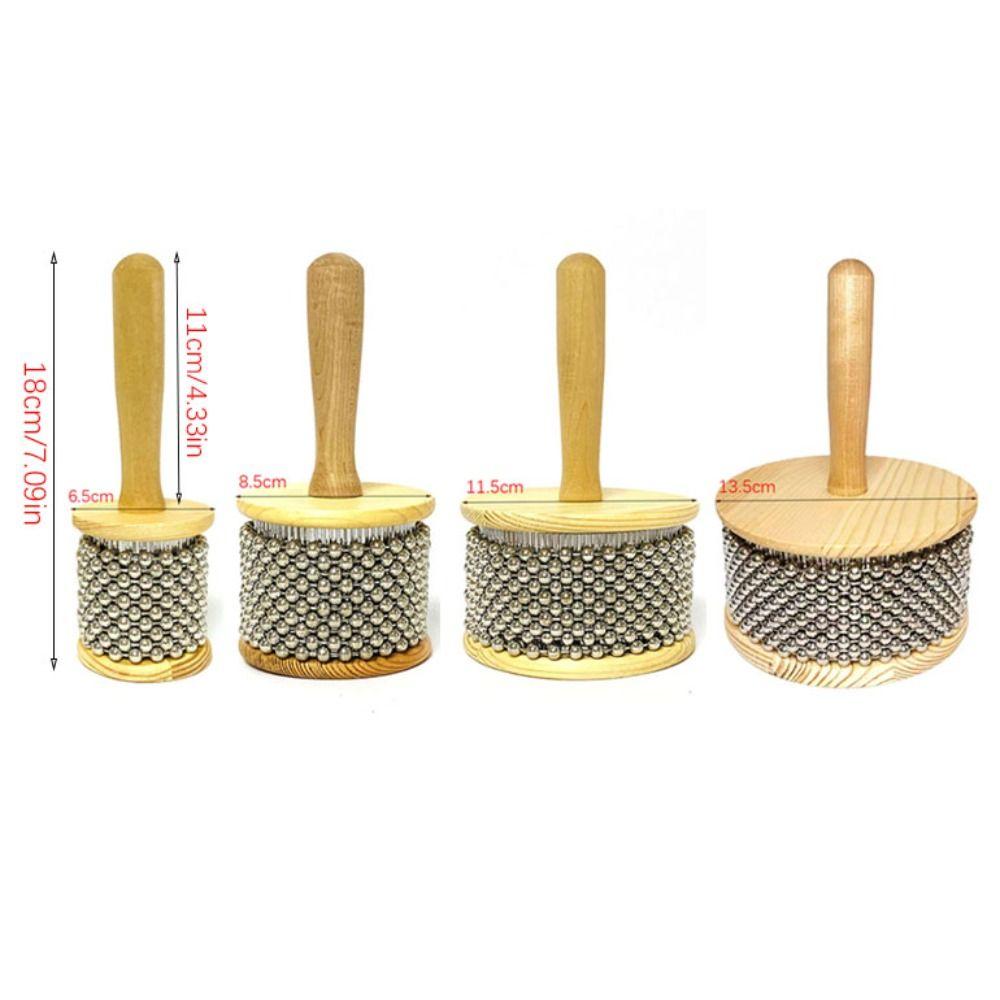 Instrument shaker de mână ușor de cântat 6,5/8,5/11,5/13,5cm Instrument de percuție Cabasa de înaltă calitate