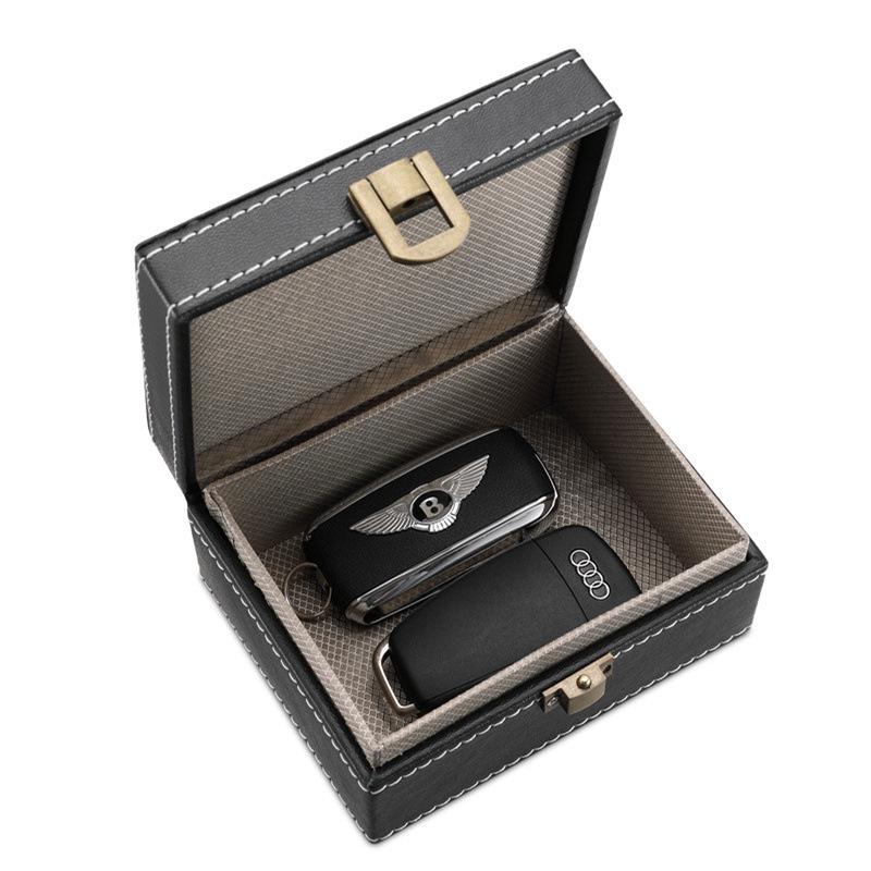 PU Kůže Antiradiační Stínicí Krabička na Signál & RFID Kryt na Faradayovu Klec na Klíče od Auta