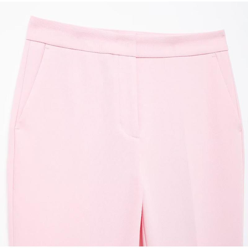 Elegant Solid Vest Pants Women Outfit Sexy Tube Single Breasted Pocket Tank Top Loose Zippers Trousers Summer Lady Outfit