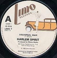 

7inch Record HARLEM SPIRIT Universal Man LIMO7 LIMO 1982 UK Reggae Ska Dub Used