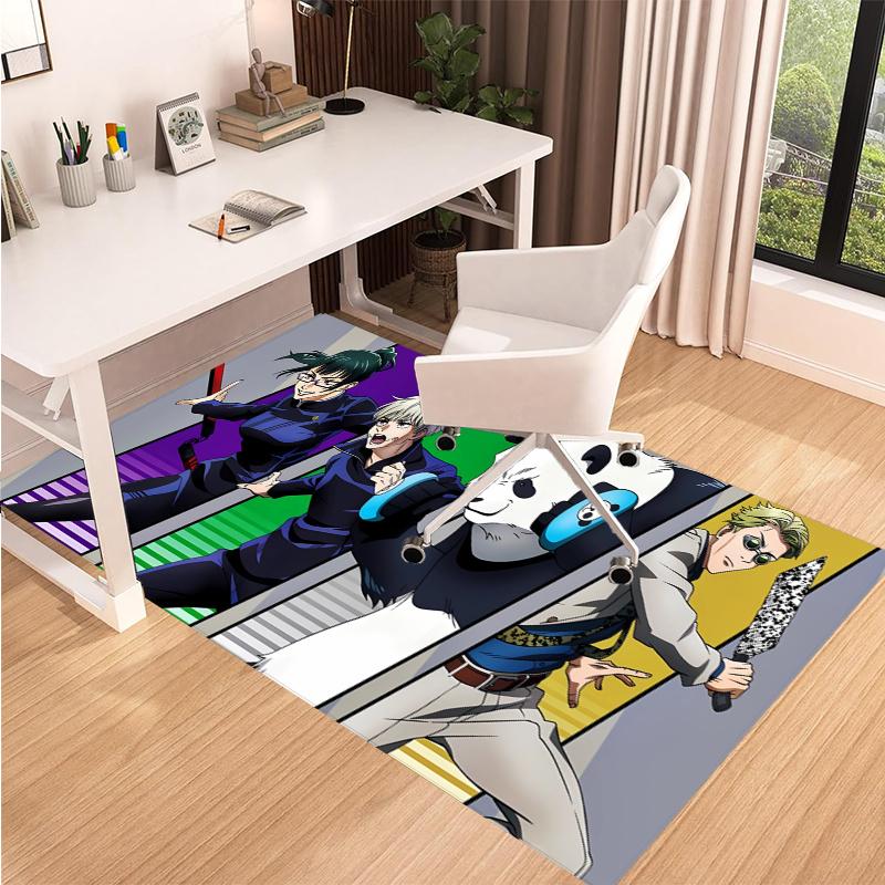 JujutsuKaisen Printed Carpet, for Office Chair Living Room Bedroom Kitchen Room Decor Gifts.