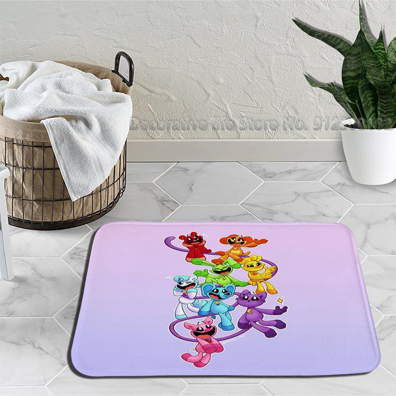 Gülümseyen Yaratık Zemin Banyo Paspas Catnap Dogday Kaymaz Halı Plaj Paspas Yatak Odası Mutfak Mat Hoş Geldiniz Ev Halı