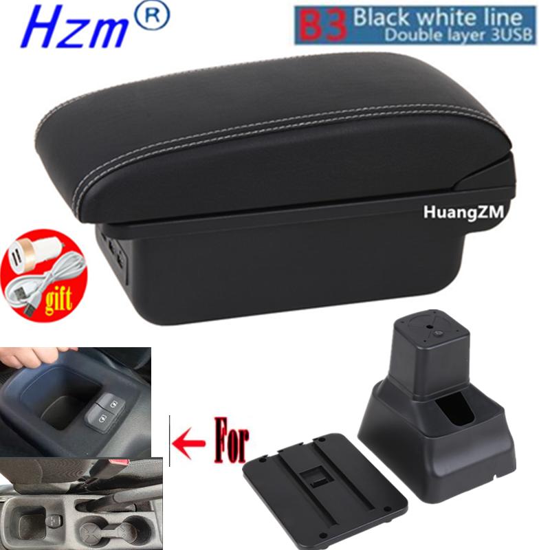 For Nissan Versa Armrest Box Almera 2020-2024 Central Console Storage Box Ashtray Cup Holder PU Leather USB Charging LED