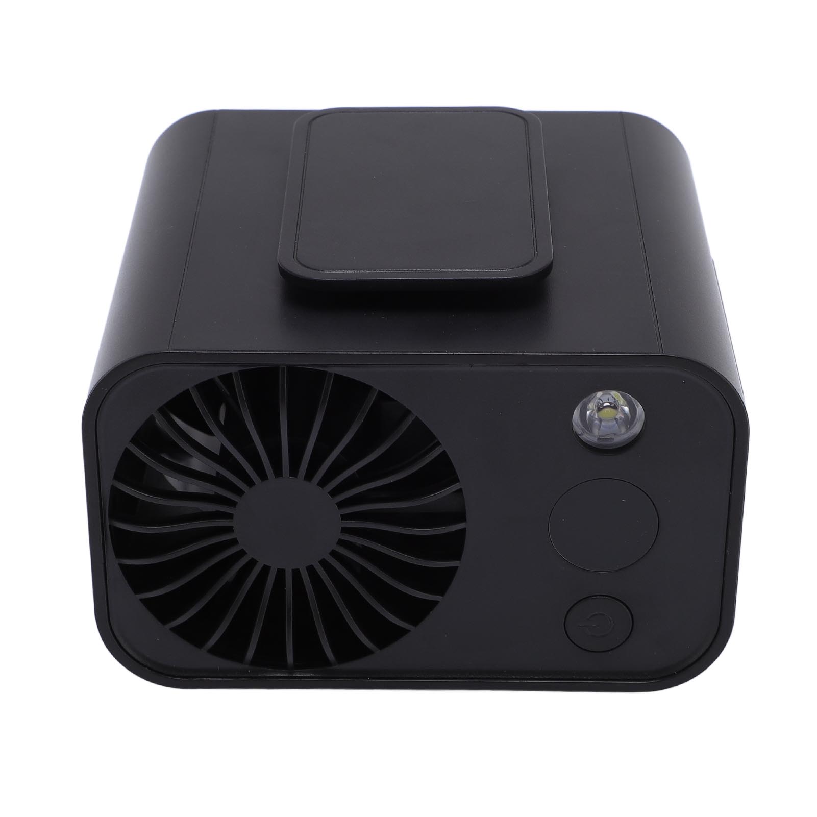 Portable Waist Fan Wearable  ing Neck Clip On Belt   Fan with LED Light Digital DisplayUSB Rechargeable