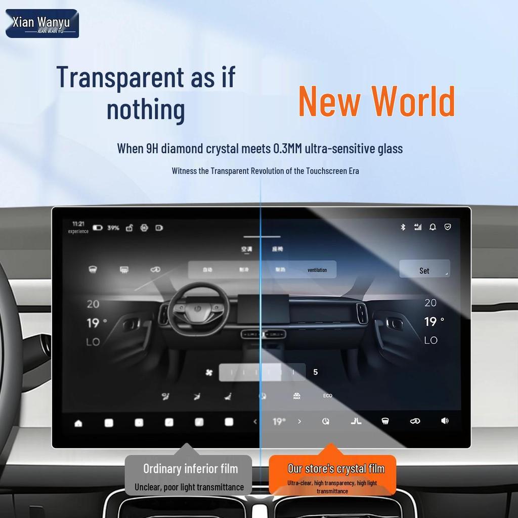 Leapmotor LAFA5 Navigation Screen Protector - Tempered Film & Central Control Accessory