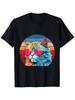 Cool Retro Cat In Sunglasses 70s 80s 90s Funny Cat T-Shirt