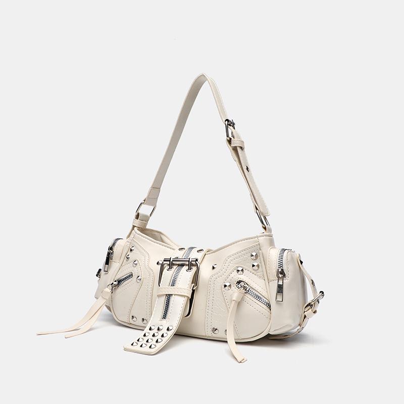 Vintage Y2K Crossbody Motorcycle Bag: Retro European and American Design
