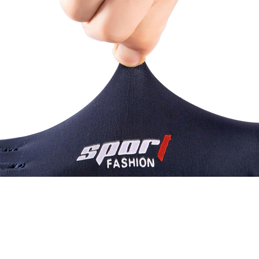 Halvfinger Cykelhandskar i Issilke för Män och Kvinnor Utomhussporter Fitness Körning Fiske Högelastiska Bekväma