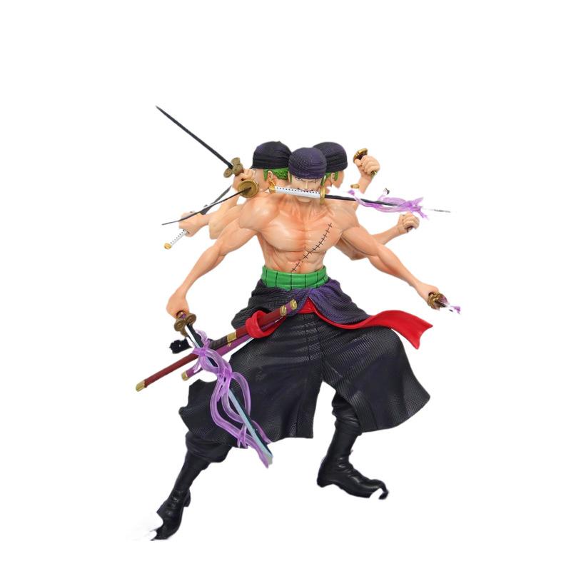 30cm One Piece Zoro Action Figure Anime Figure Asura Roronoa Zoro Statue Action Figure Collection Model Kid Toy For Xmas Gifts