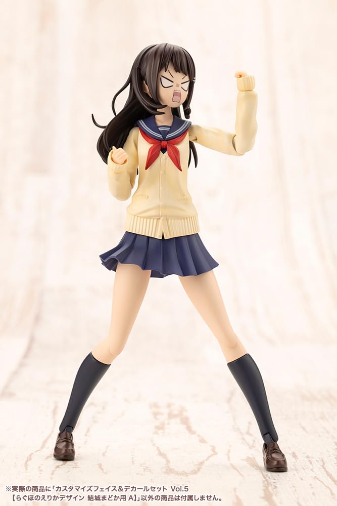 Kotobukiya "Sousai Shojo Teien" Customized Face & Decal Set Vol. 5 [Raghono Erika Design for Madoka Yuki A] Approximately 18mm Tall 1/10 Scale